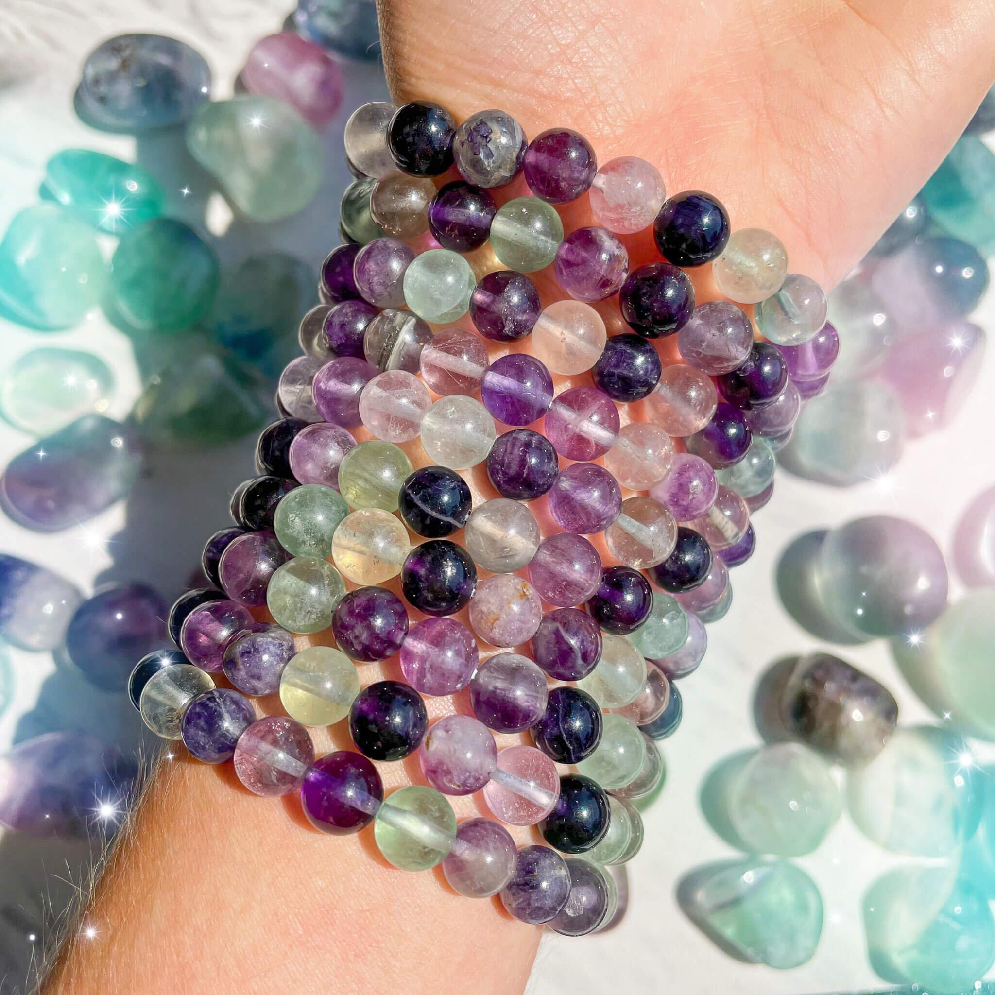 Fluorite Bracelets – Purple Girl Designs