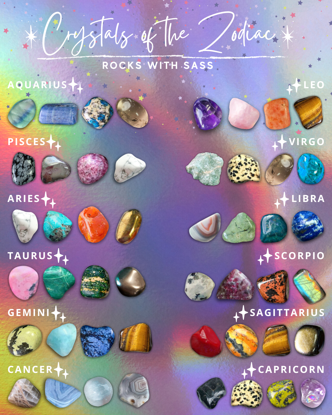 Zodiac Crystal Set Bundle