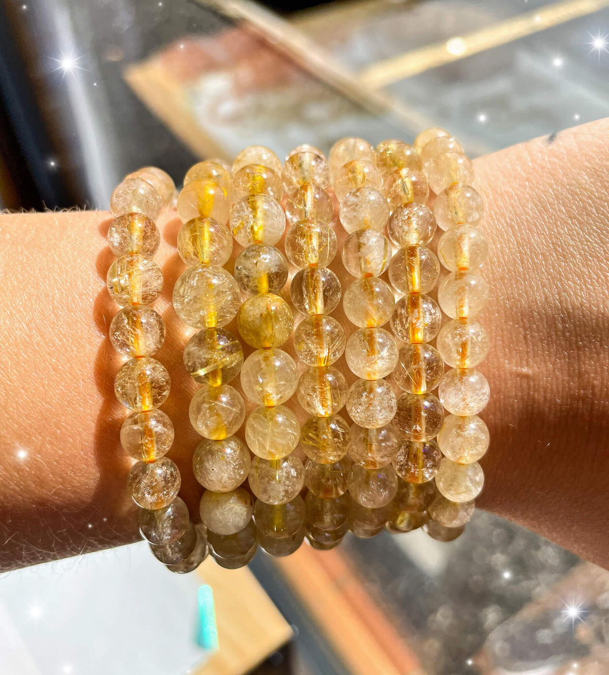Golden Rutile Quartz Bracelet