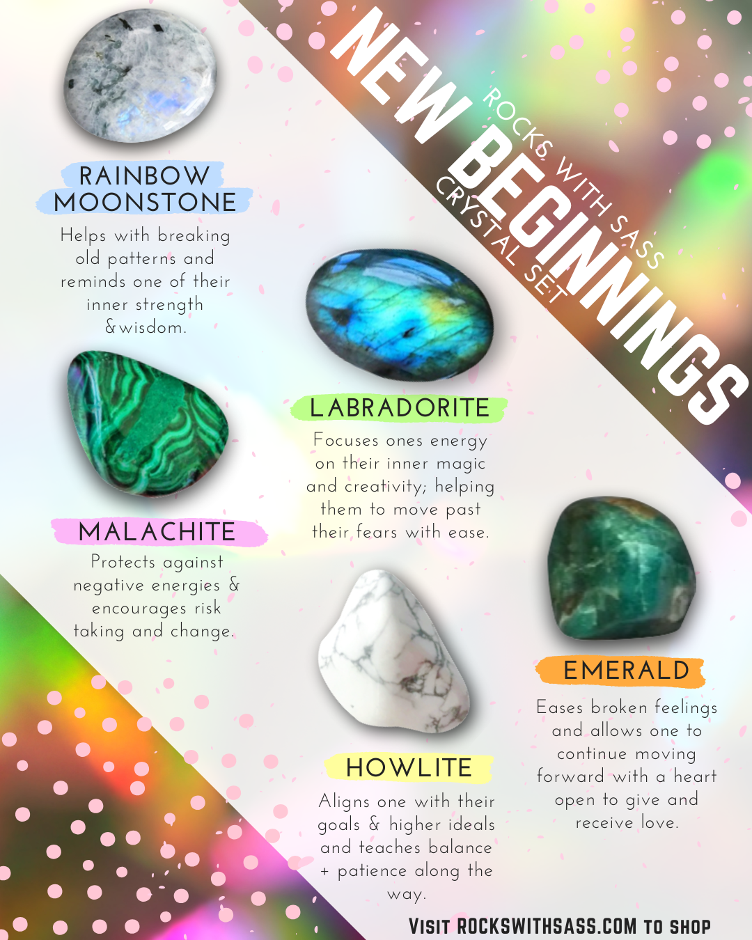 New Beginnings Crystal Set - Rocks with Sass