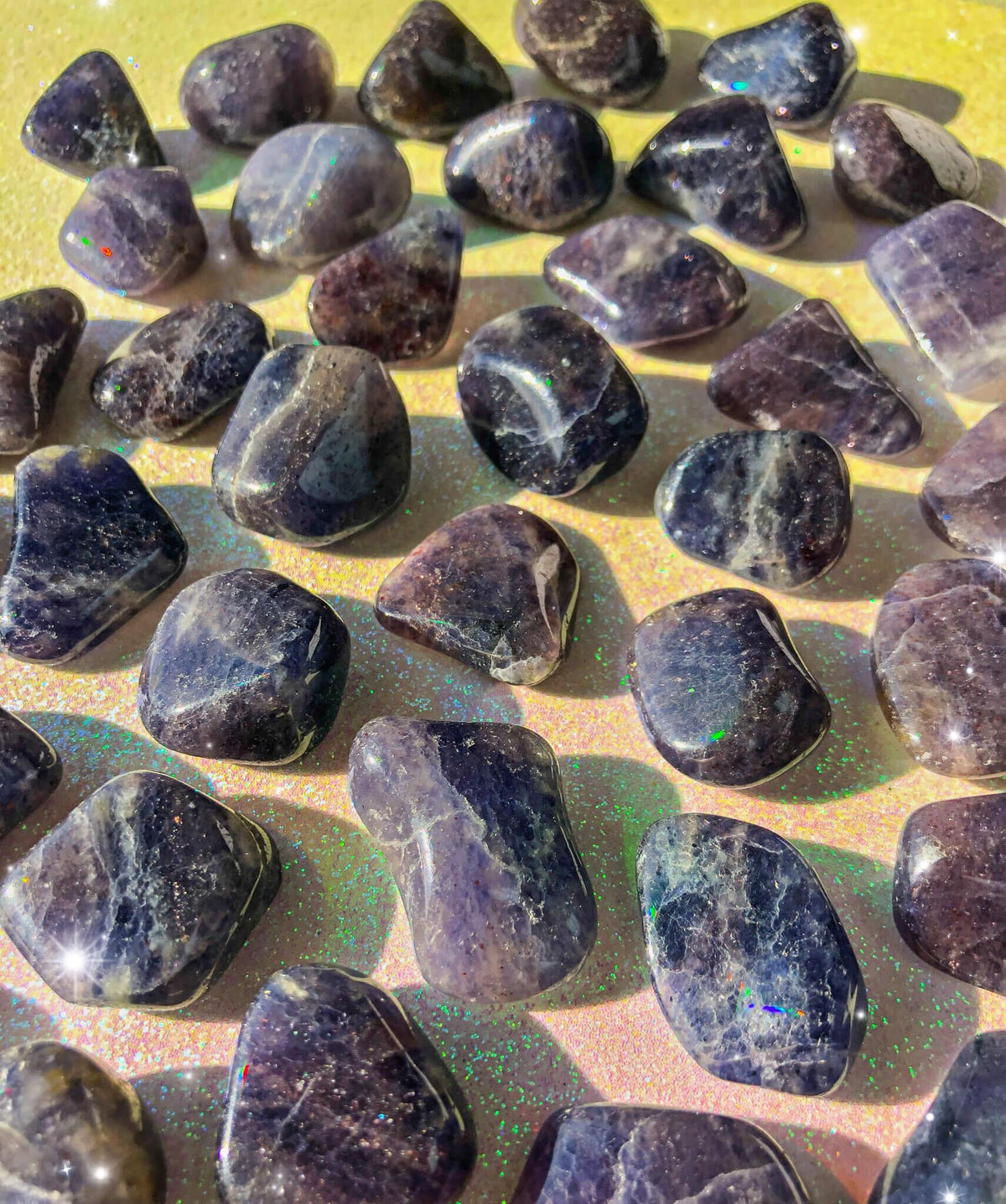 Iolite Tumbled Pocket Stones