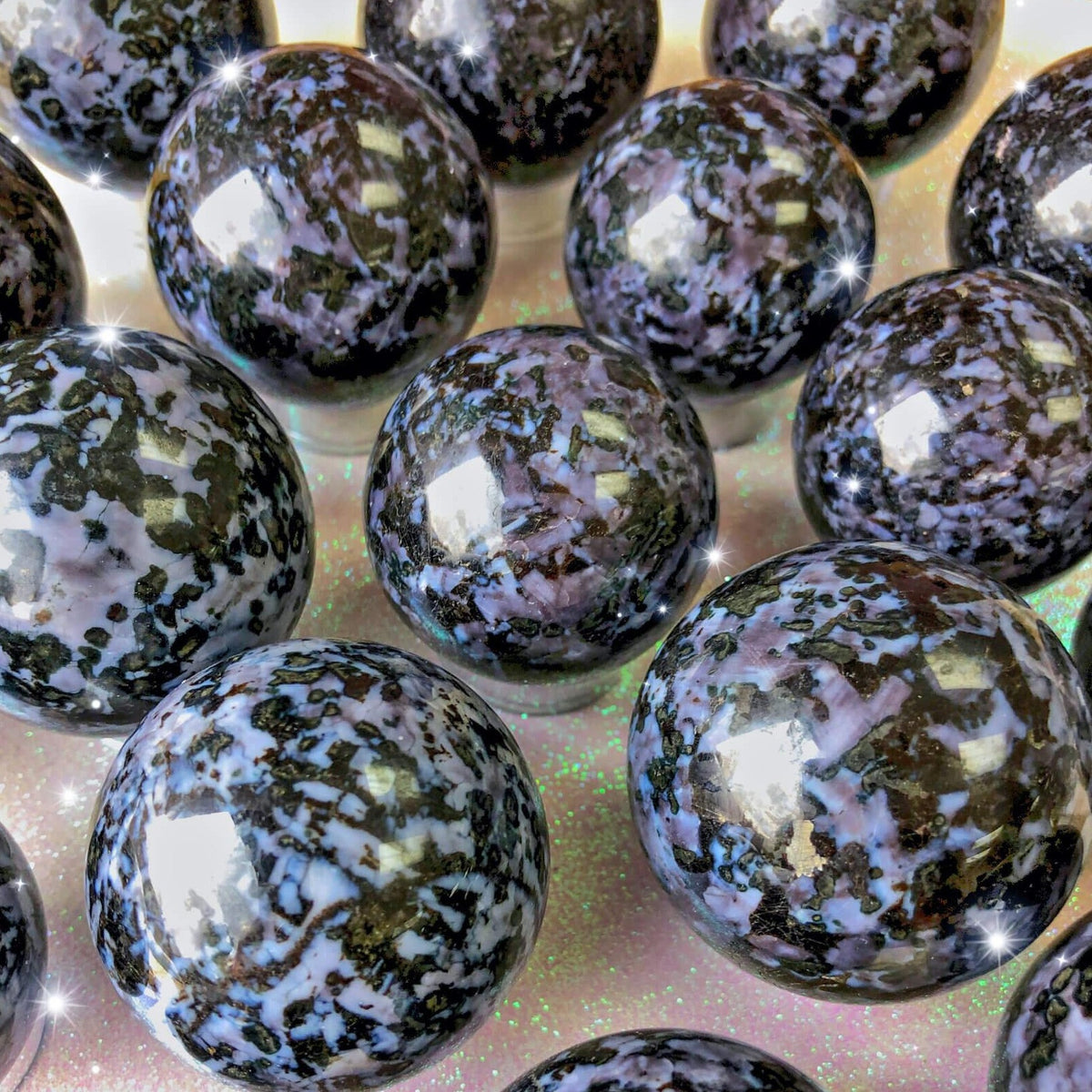 Indigo Gabbro Spheres