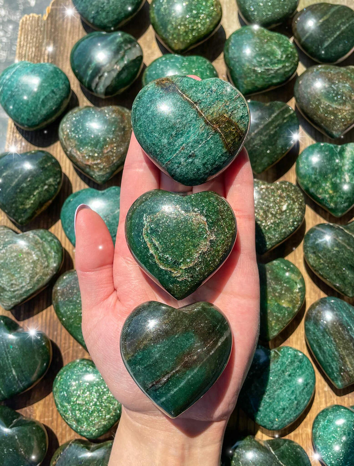 Green Aventurine Heart