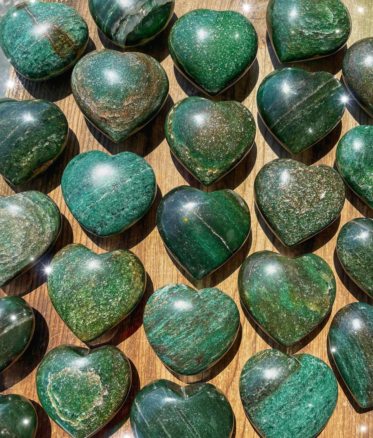 Green Aventurine Heart