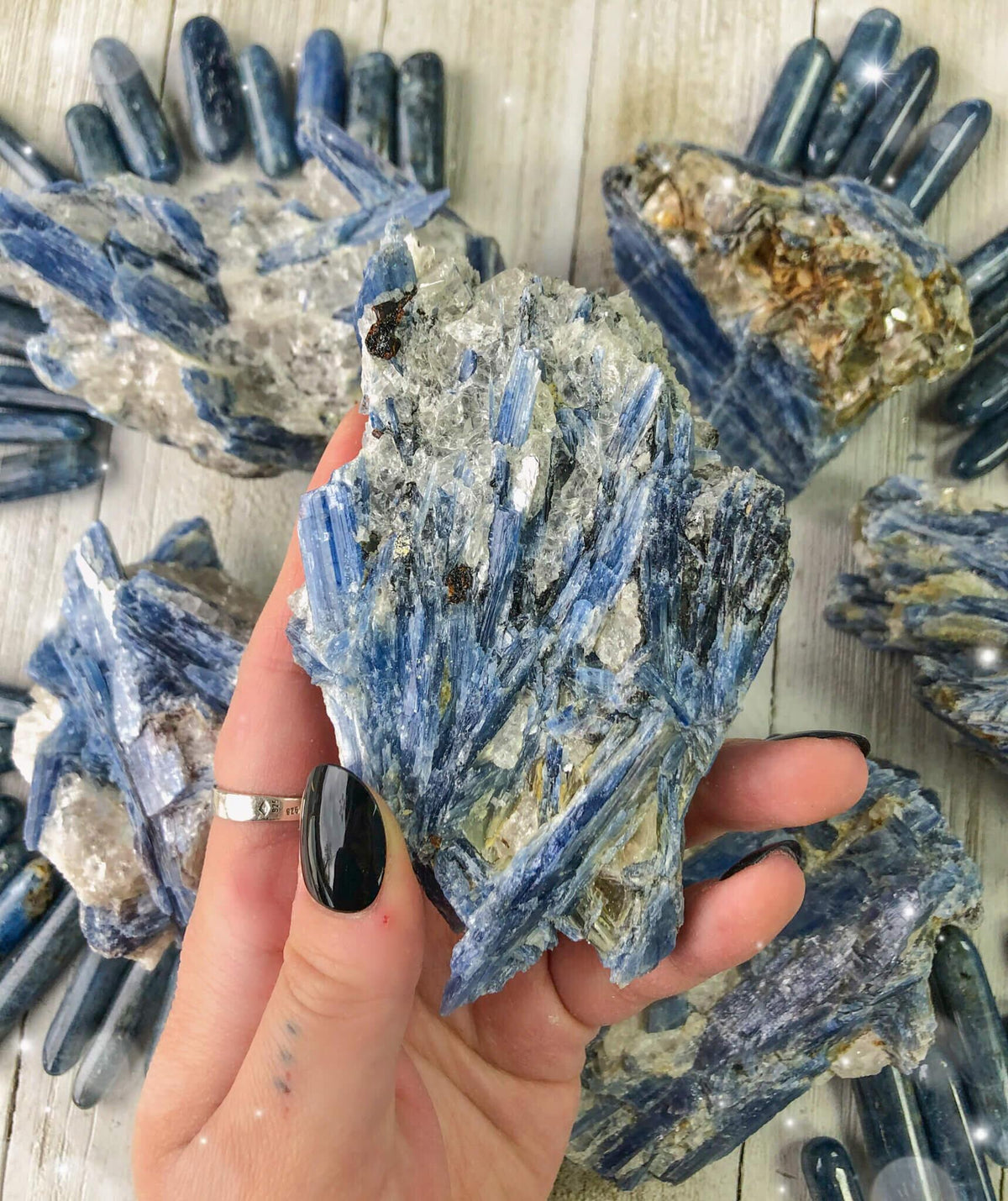 Raw Blue Kyanite Clusters