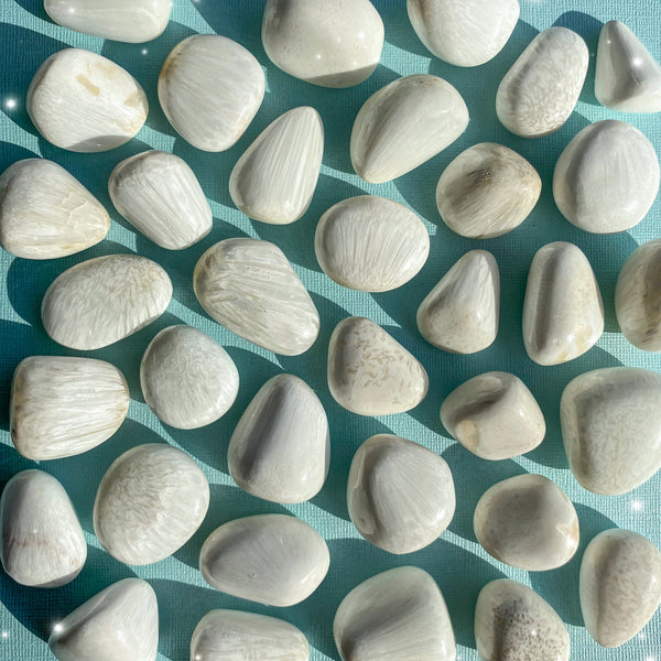 Scolecite Tumbled Pocket Stone - Rocks with Sass