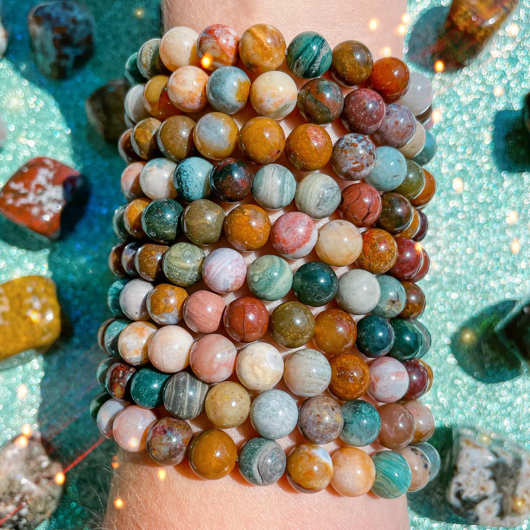 Ocean Jasper Beaded Bracelets Ocean Jasper Beaded Bracelets