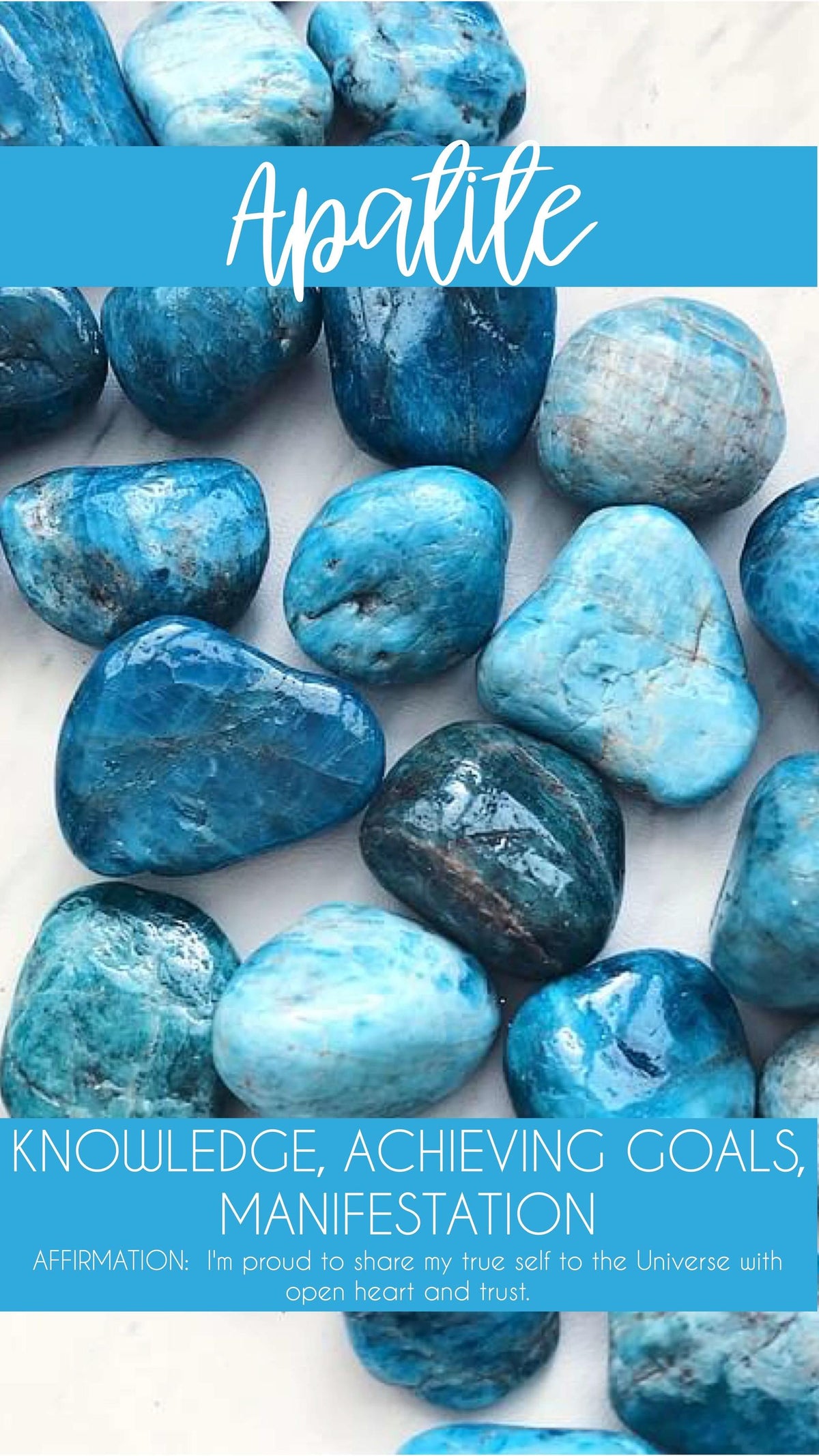 Blue Apatite Points