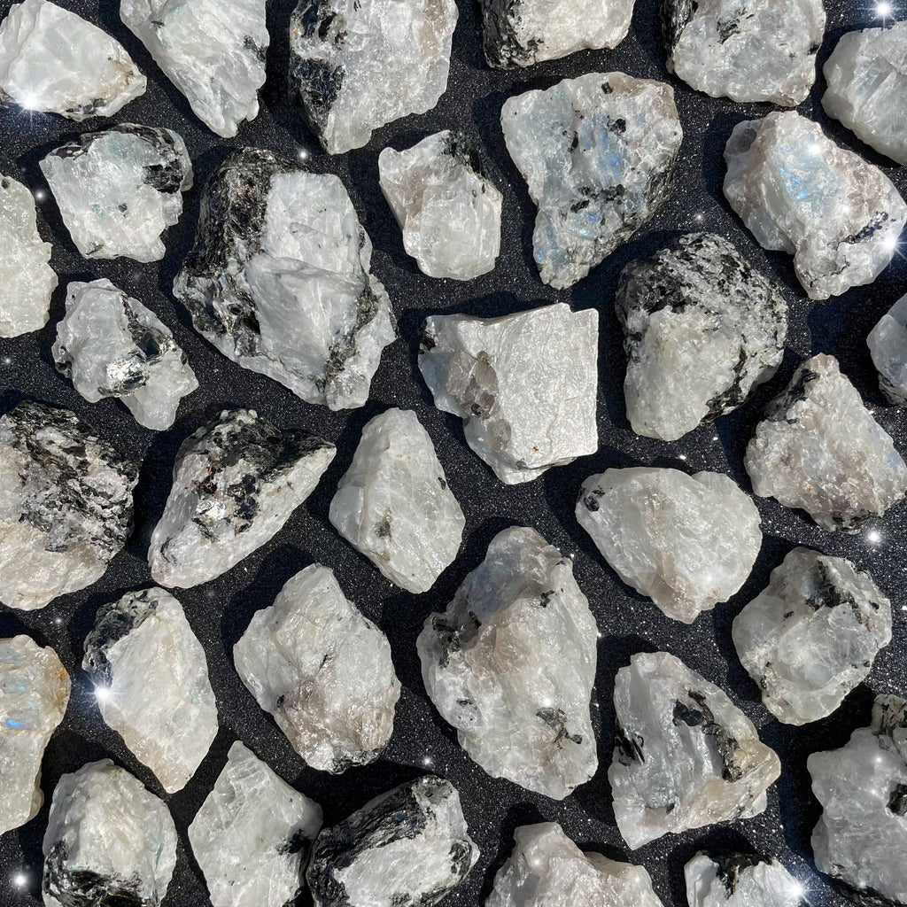 昭和レトロ Rainbow Stonewar 18cm&14cm 計8枚まとめ売 Rainbow Moonstone 1.85-6.35Cts. Smooth Mix AA Cabochons