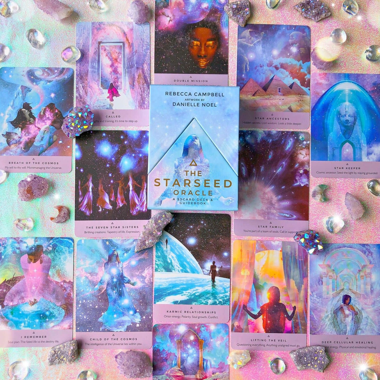 Daily Crystal Inspiration Oracle Card Deck - Rocks with Sass