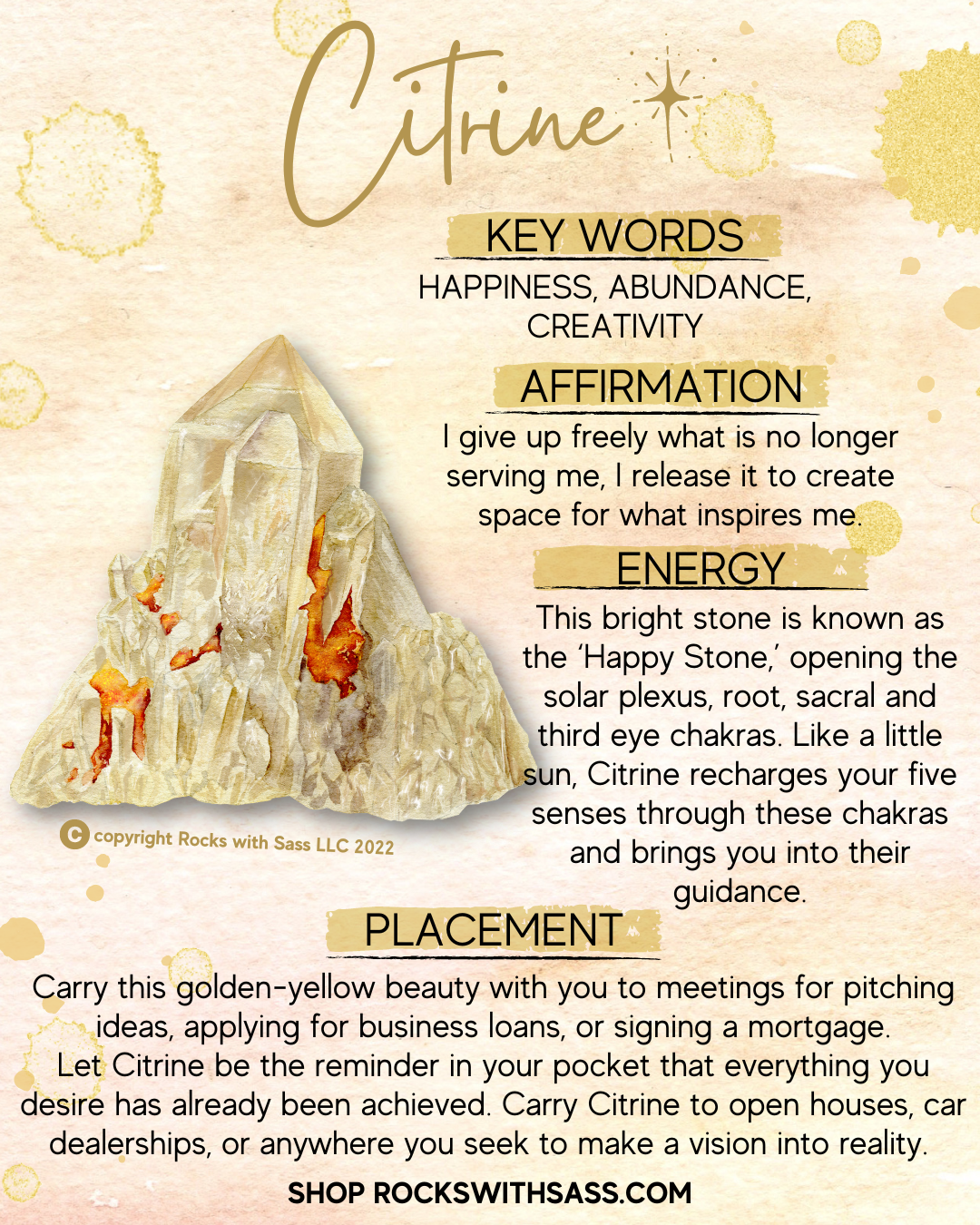 Citrine healing deals properties