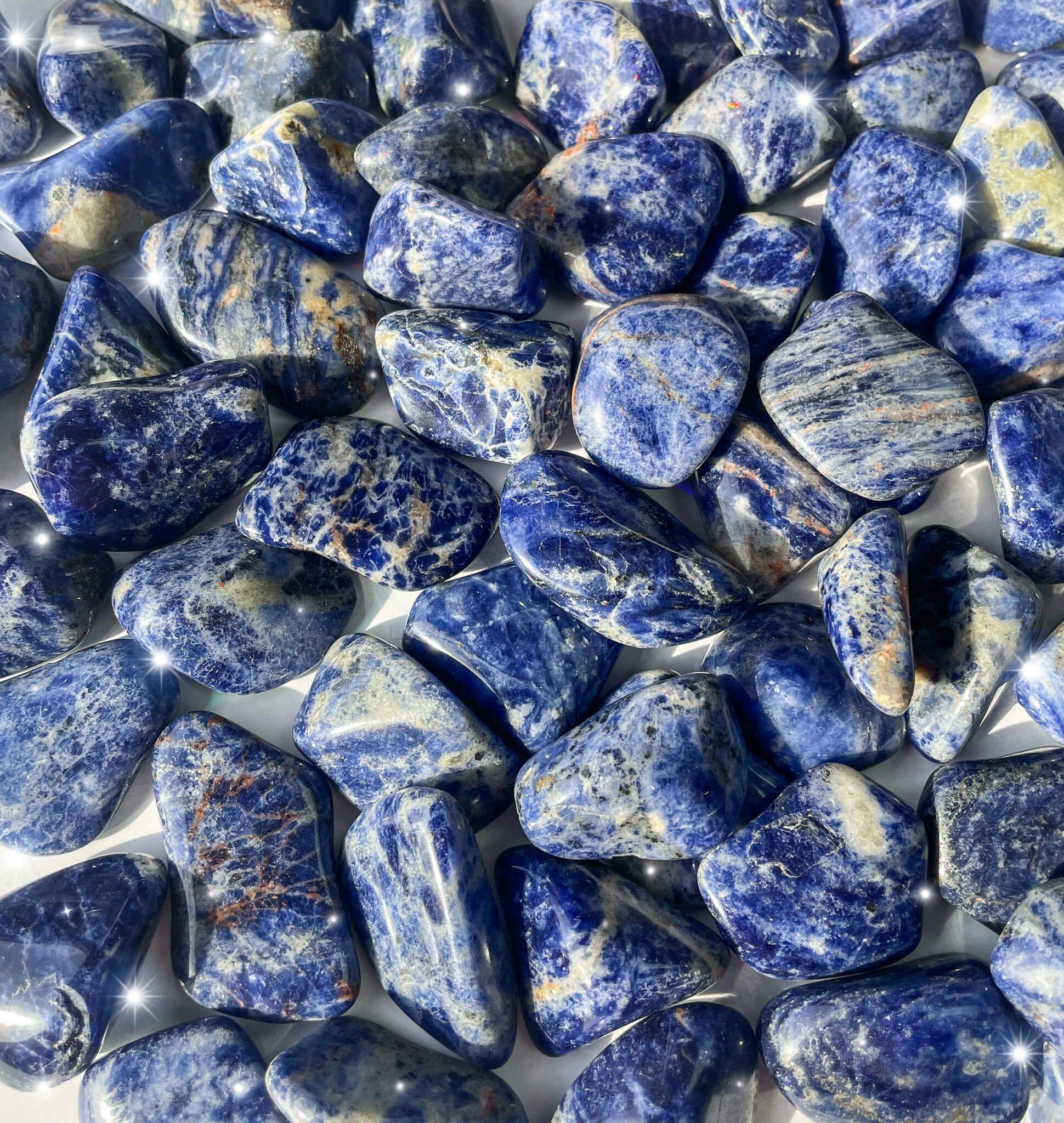Sodalite Tumbled Pocket Stone - Rocks with Sass