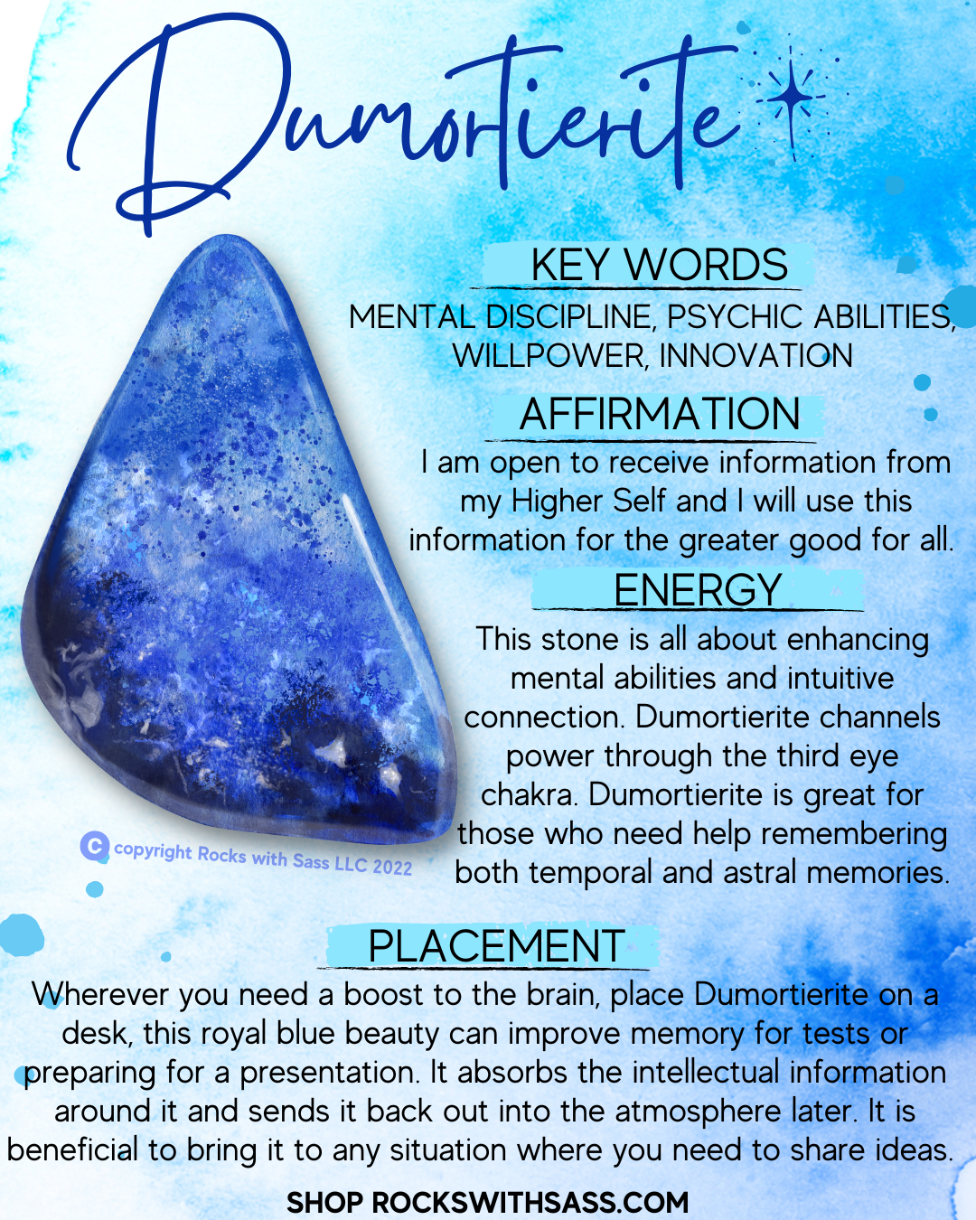 Dumortierite Mini Wand