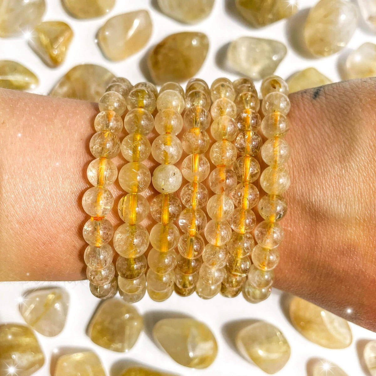 Golden Rutile Quartz Bracelet