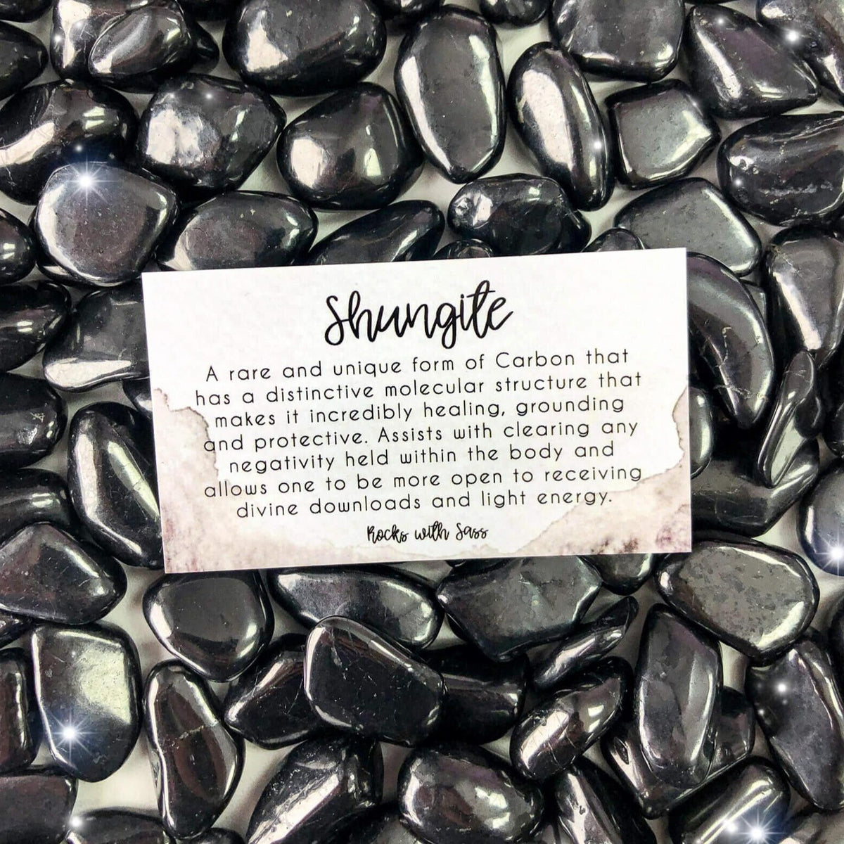 Shungite Tumbled Pocket Stone