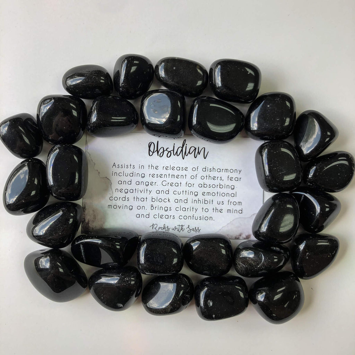 Obsidian Tumbled Pocket Stone