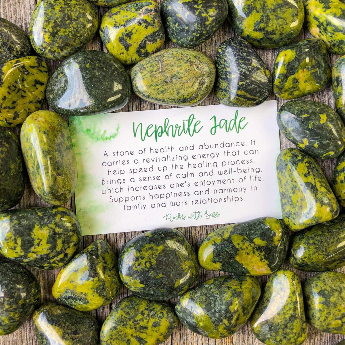 Nephrite Jade Tumbled Pocket Stone