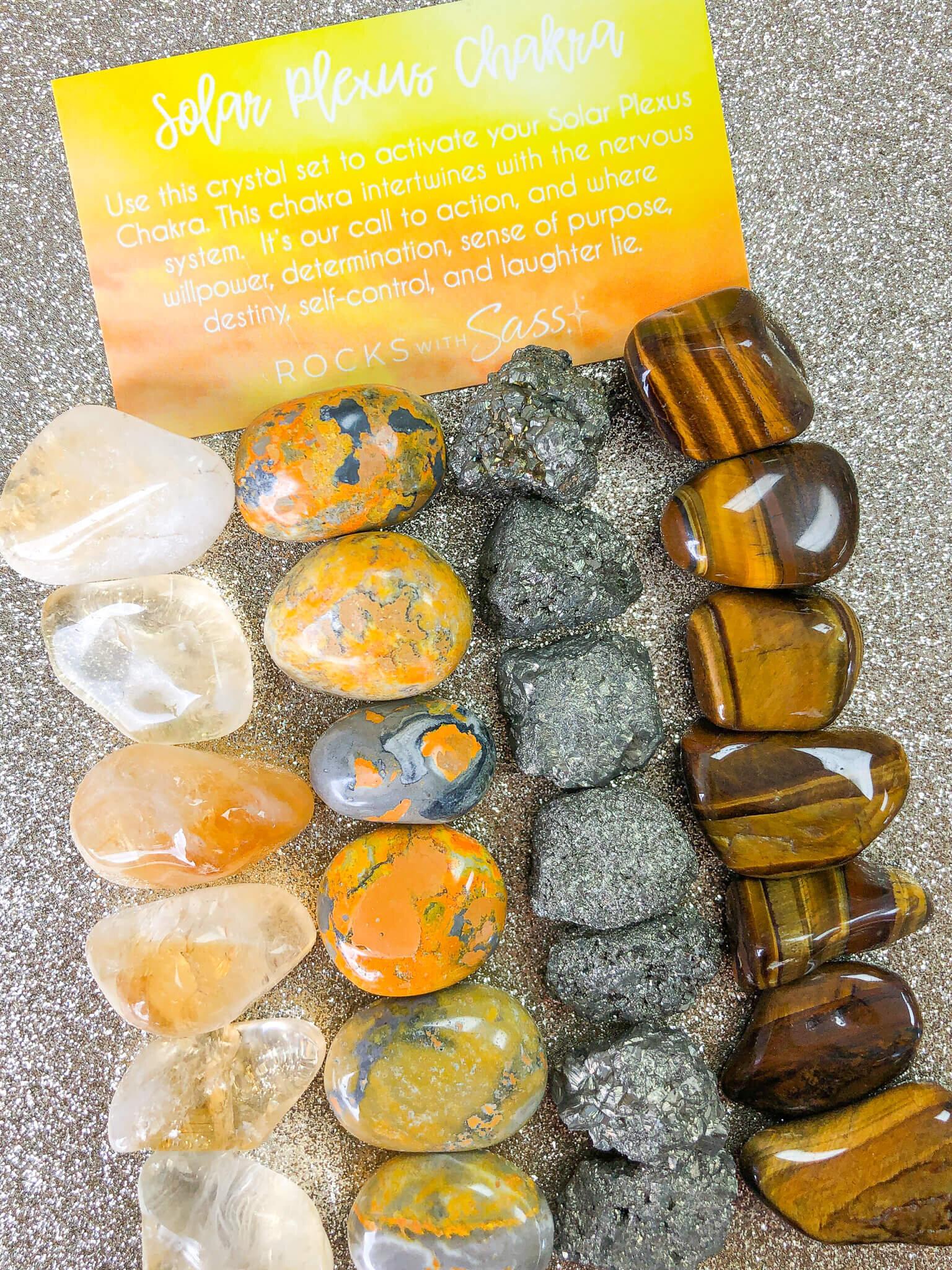 Solar Plexus Chakra Crystal Set - Rocks with Sass