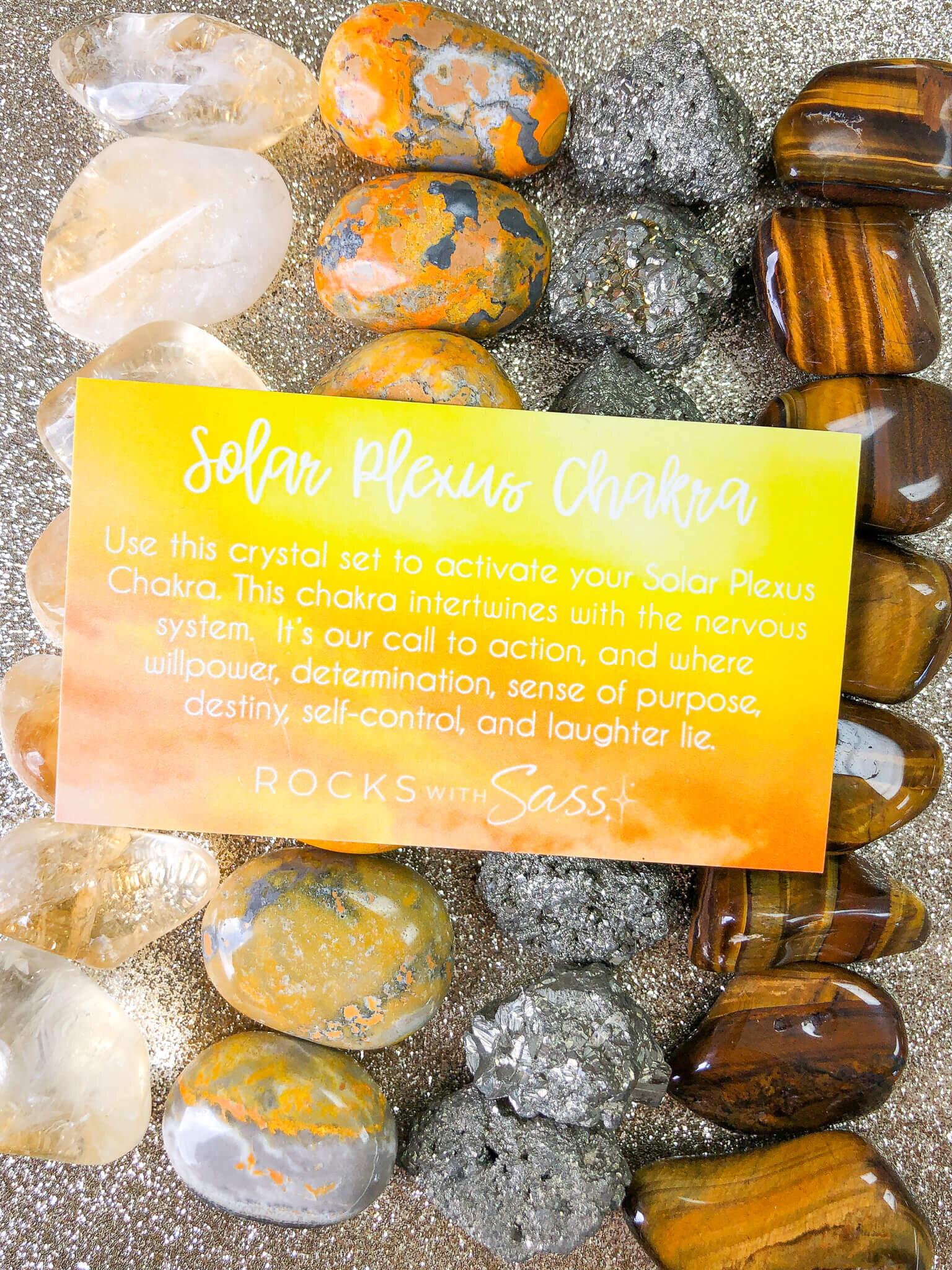 Solar Plexus Chakra Crystal Set - Rocks with Sass