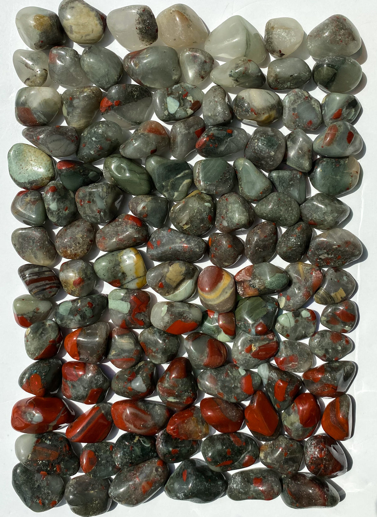 African Bloodstone Tumbled Pocket Stone