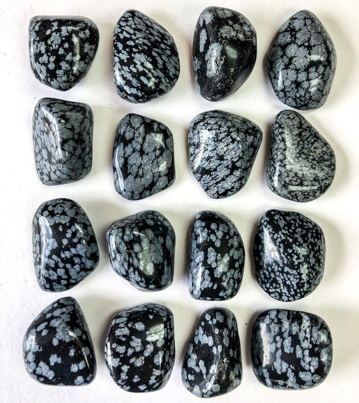 Snowflake Obsidian Tumbled Pocket Stone