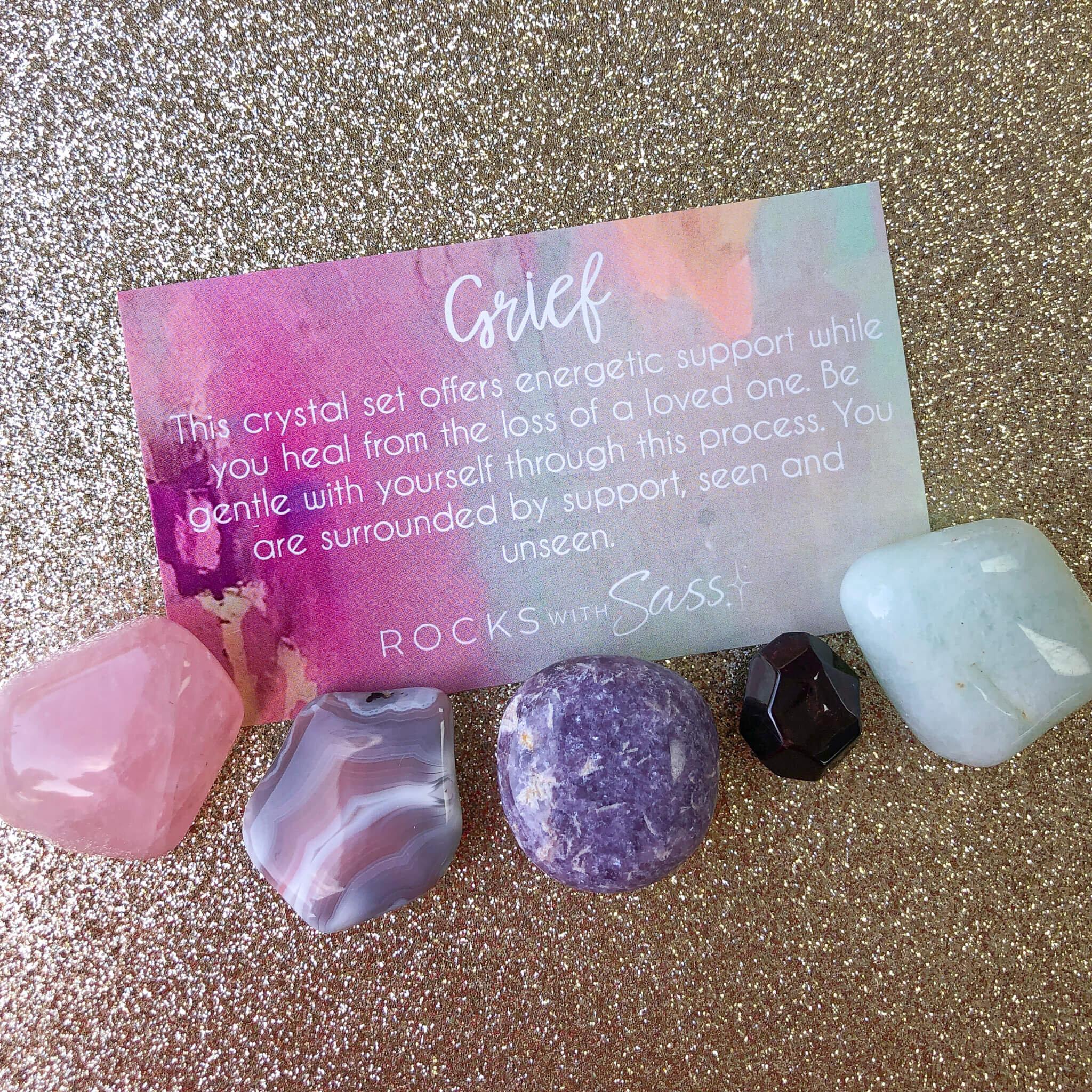 Grief Crystal Set - Rocks with Sass