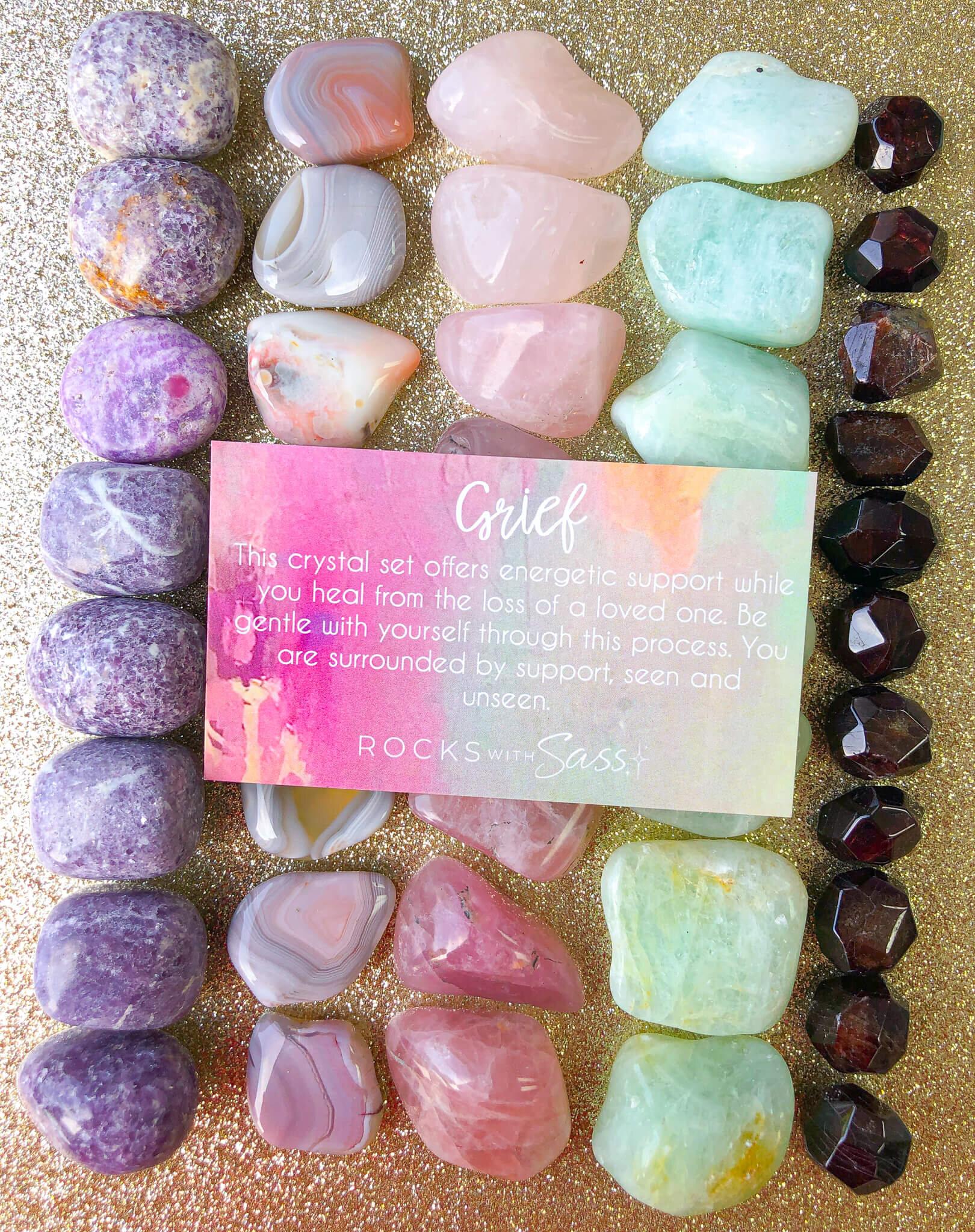 Grief Crystal Set - Rocks with Sass