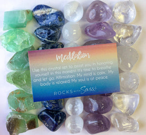 Meditation Crystal Set - Rocks with Sass