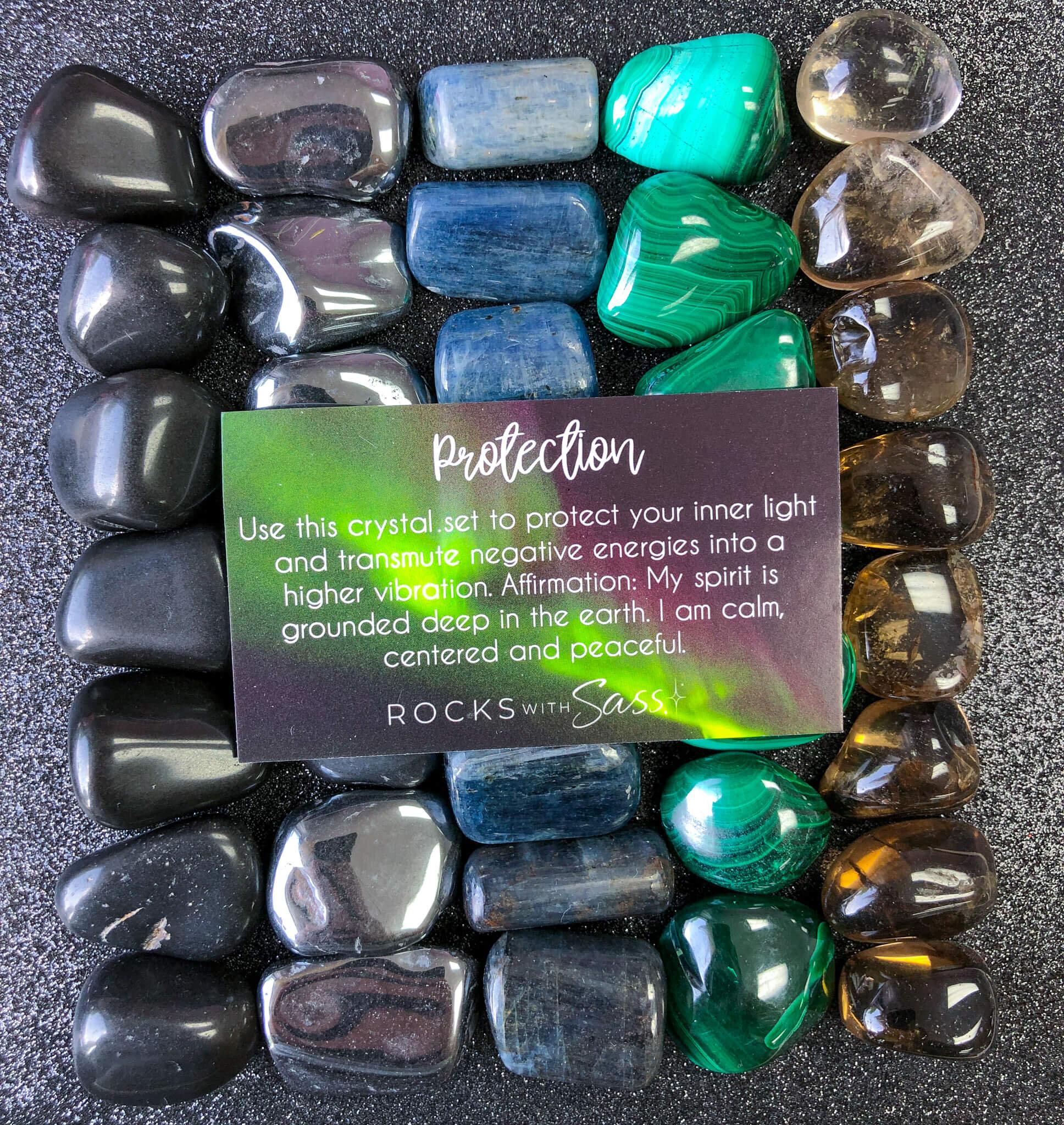 Protection Crystal Set Protection Crystal Set - Rocks with Sass
