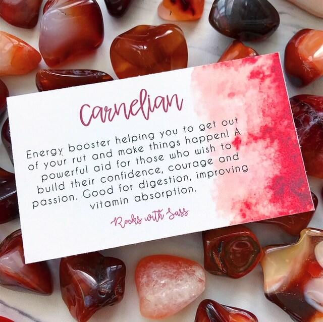 Carnelian Tumbled Pocket Stone