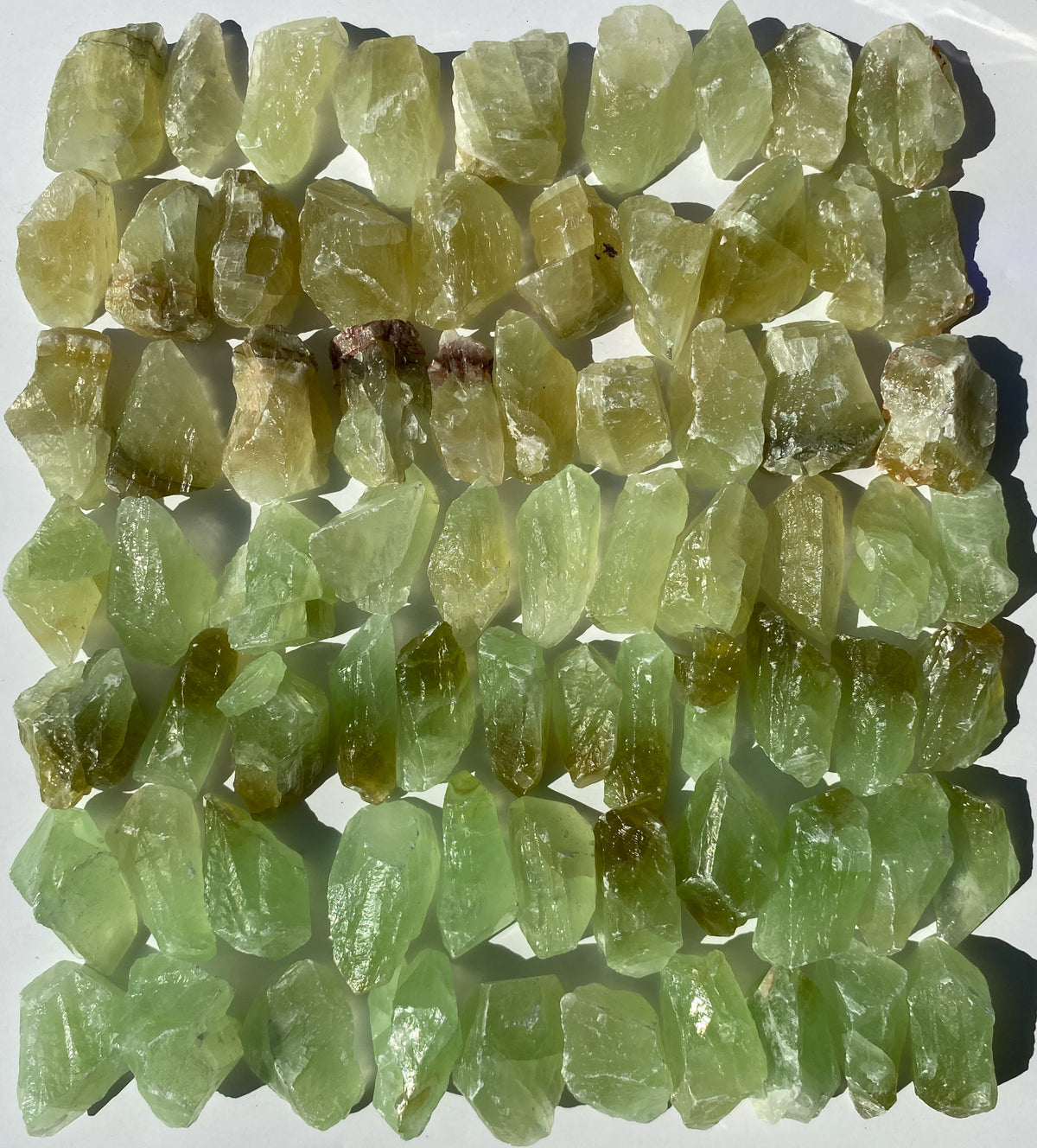 Green Calcite Raw Pocket Stone