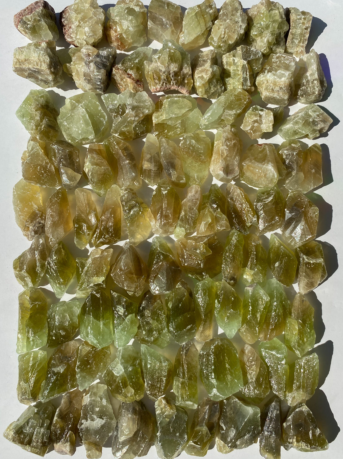 Green Calcite Raw Pocket Stone