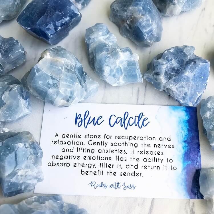 Blue Calcaite Rocks Blue Calcite Rock