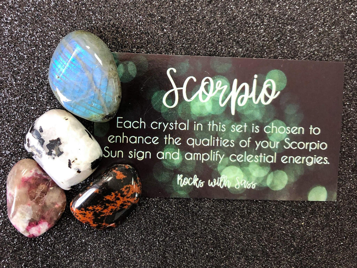 Scorpio Zodiac Crystal Set
