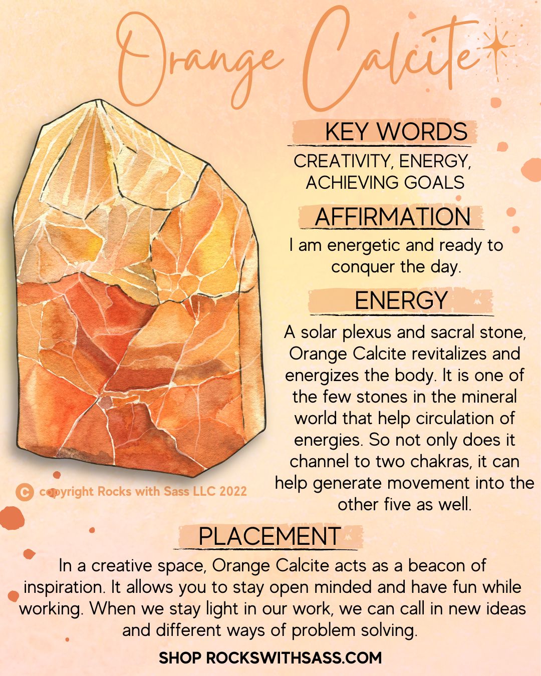 Orange Calcite Spheres