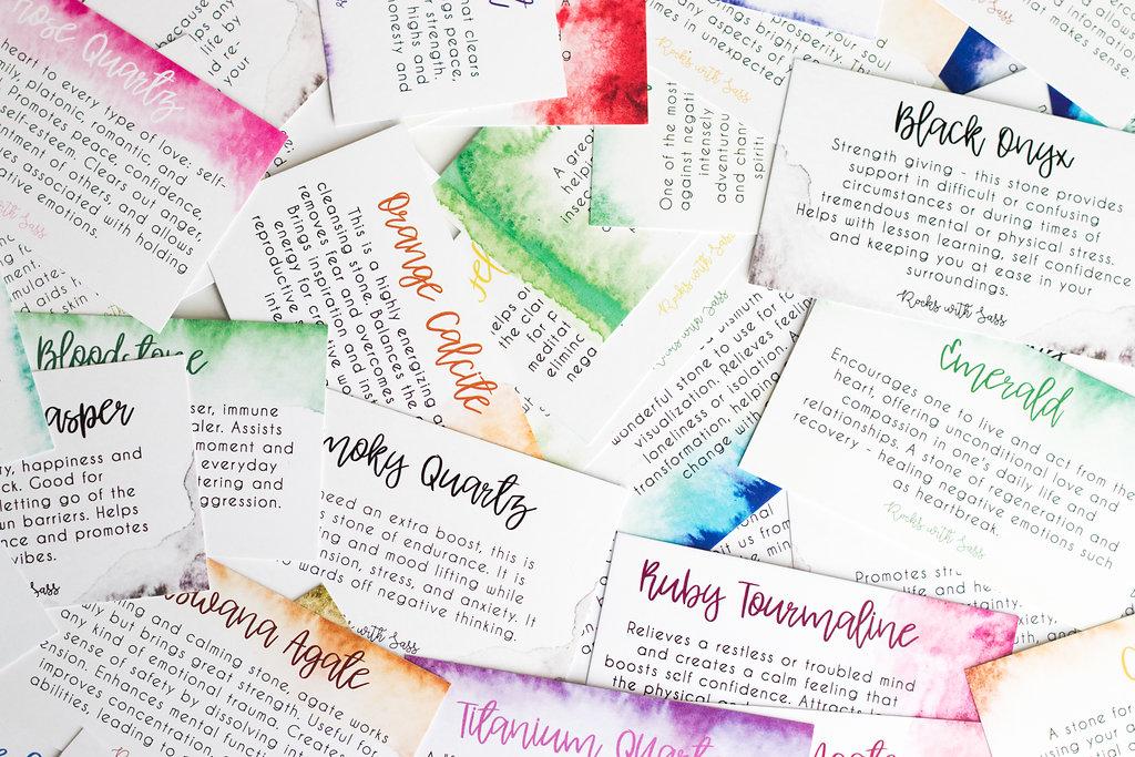 Crystal Meaning Card Set