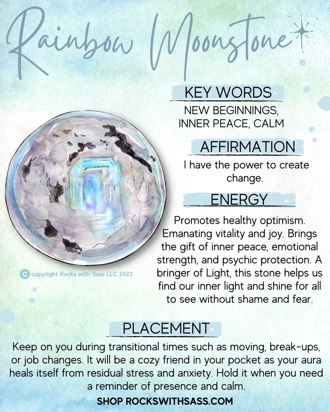 Rainbow Moonstone Sphere