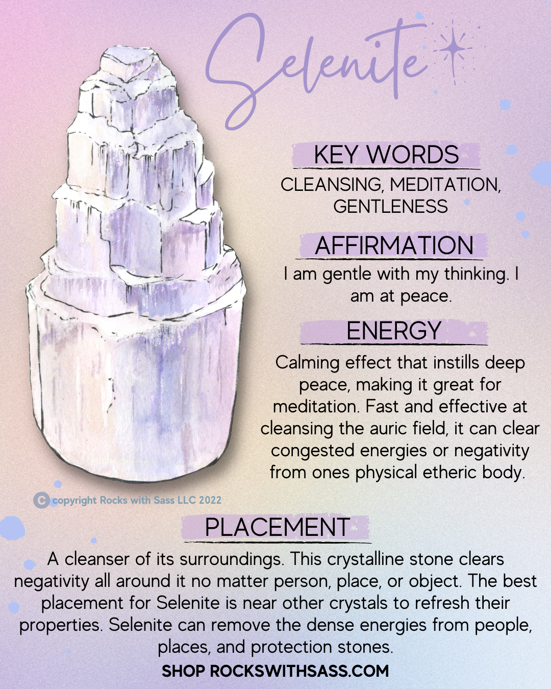 Selenite crystals meaning deals