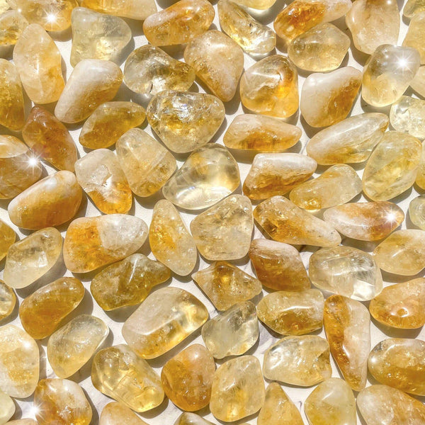 Citrine Tumbled Pocket Stone - Heat Treated - Rocks with Sass