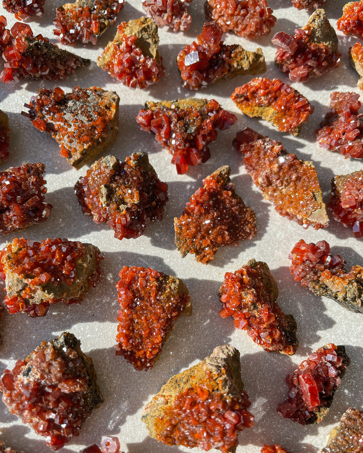 Mini Vanadinite Clusters